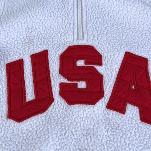 Polo Ralph Lauren x Team USA Team USA 2022 Boy's Size 7 Pile Fleece Pullover - Picture 14 of 14